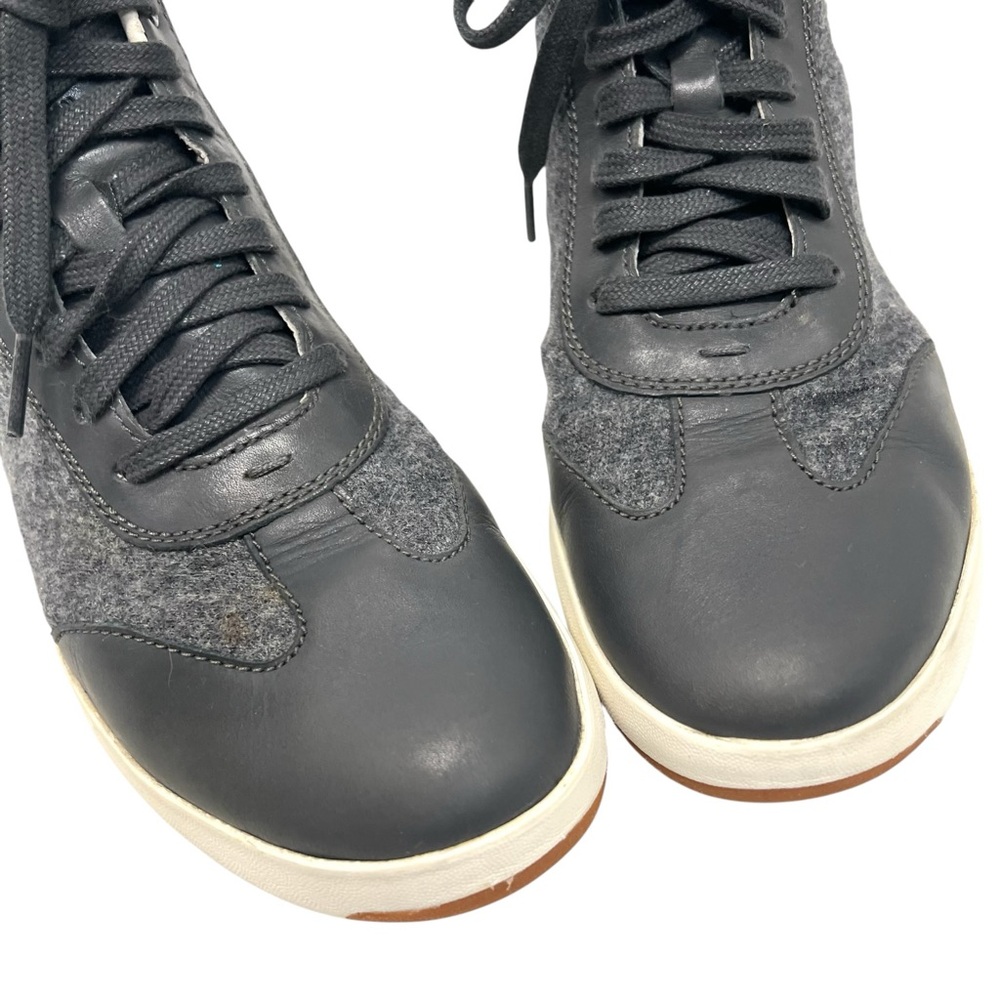 Cole Haan GrandPro Gray Leather & Wool Hi Top Casual Sneakers Women’s 7.5 - Picture 5 of 14